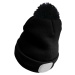 Čepice s čelovkou 180lm, nabíjecí, USB, univerzální velikost, bavlna/PE, černá s bambulkou SIXTO