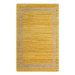 Ručně vyráběný koberec juta žlutý 80x160 cm