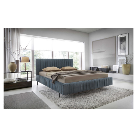 Artelta Manželská postel PLISSA | 160 x 200 cm Farebné prevedenie PLISSA: Velvetmat 100