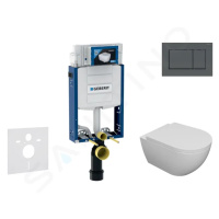 GEBERIT Kombifix Set předstěnové instalace, klozetu Oudee a sedátka softclose, tlačítko Sigma30,