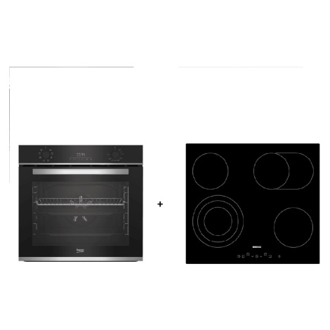 Beko výhodný set trouby BBIM13300X a desky HIC64404T