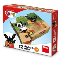 Bing - Dřevěné kostky 12 ks Dino Toys s.r.o.