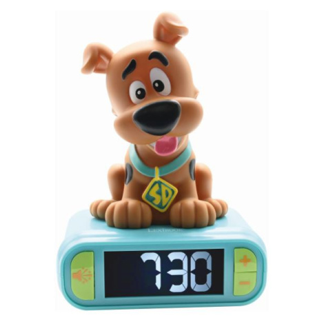 Budík s nočním 3D světlem Scooby-Doo