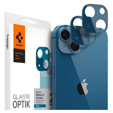 Ochranné sklo Spigen tR Optik 2 Pack, blue - iPhone 13/13 mini (AGL04037)