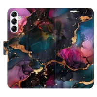 iSaprio Flip pouzdro Dark Marble pro Samsung Galaxy A14 / A14 5G