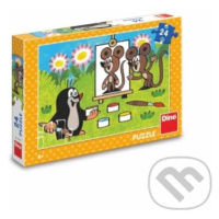 Krtek malířem - puzzle z kategorie 15 - 60 dílků