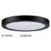 PAULMANN LED Panel Abia kruhové 300mm 22W 2.700K černá mat 709.84