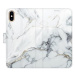 iSaprio flip pouzdro SilverMarble 15 pro iPhone X/XS