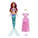 Mattel Disney Princess MALÁ MOŘSKÁ VÍLA ARIEL S PRINCEZNOVSKÝMI ŠATY