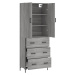 vidaXL Skříň highboard šedá sonoma 69,5 x 34 x 180 cm kompozitní dřevo