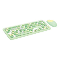 MOFII Sada bezdrátové klávesnice a myši MOFII 666 2,4G (zelená)