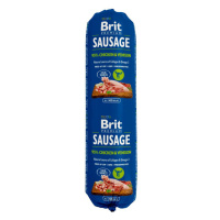 Brit Sausage 24 x 800 g – výhodné balení - kuřecí a zvěřina