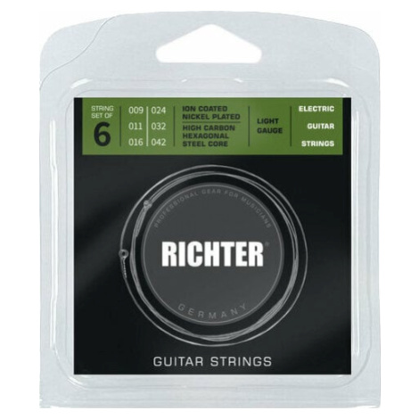 Richter Ion Coated Electric Guitar Strings - 009-042 Struny pro elektrickou kytaru Richter Czech