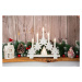 Magic Home Vánoční svícen 6 LED teplá bílá, na baterie, hvězdy