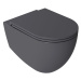 Isvea Infinity WC sedátko SLIM odnímatelné Soft Close antracit černá 40KF0522I-S