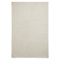 Krémový pratelný koberec z recyklovaných vláken 120x170 cm Flores – Think Rugs