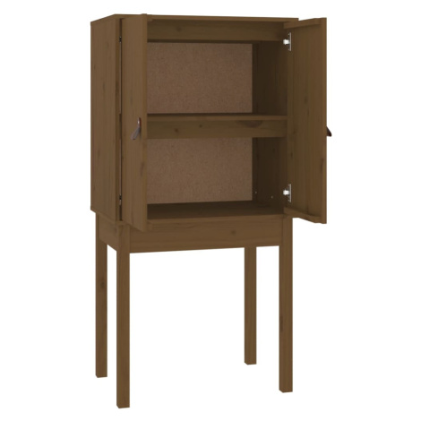 vidaXL Skříň highboard medově hnědá 60x40x120 cm masivní borovice