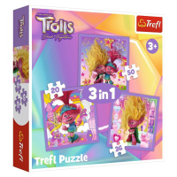 TREFL Puzzle Trollové 3 Seznamte se s Trollíky 3v1