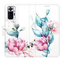 iSaprio flip pouzdro Beautiful Flower pro Xiaomi Redmi Note 10 Pro