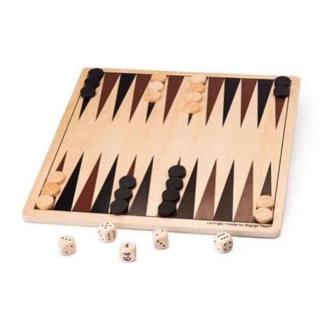 Bigjigs Toys Dřevěný backgammon