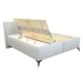 Čalouněná postel Tessa 180x200, šedá, bez matrace