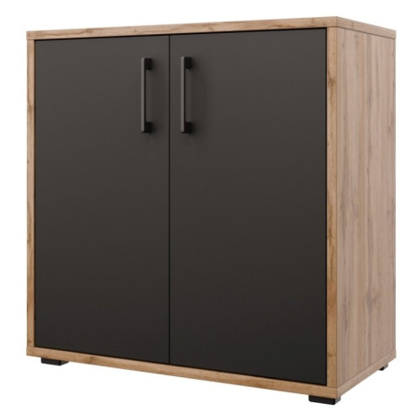 Nejlevnější nábytek Nejby gianni premium, typ 2, korpus: dub wotan, dvířka: antracit