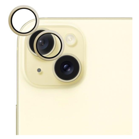 Ochranné sklo fotoaparátu Epico pro Apple iPhone 15/15 Plus, pastelově žlutá