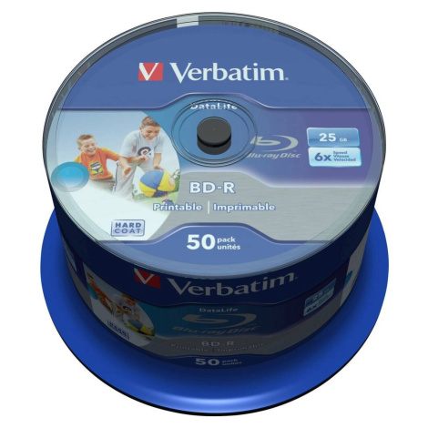 VERBATIM BD-R SL Datalife HTL (50 ks) Blu-Ray/Spindle/6x/25GB