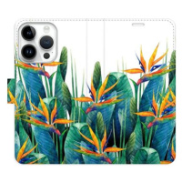 iSaprio flip pouzdro Exotic Flowers 02 pro iPhone 15 Pro