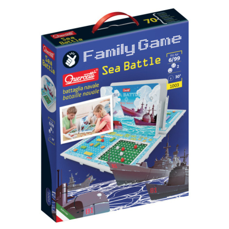 Quercetti Family Game Sea Battle – strategická hra Lodě (námořní bitva)