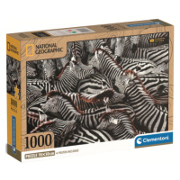 Clementoni - Puzzle NATIONAL GEOGRAPHIC 1000 Zebry v ohradě