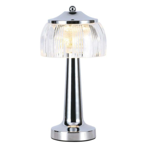 LED Stmívatelná stolní lampa LED/1W/5V 3000-6000K 1800 mAh chrom Donoci