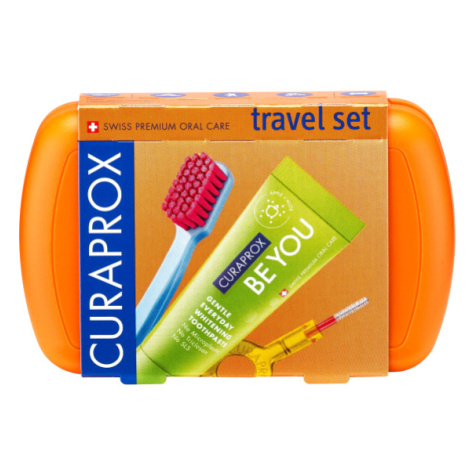 CURAPROX Travel set oranžový