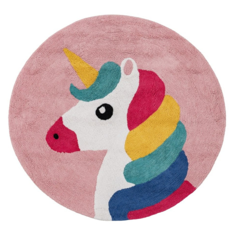 Bavlněný dětský koberec ø 100 cm Unicorn – Ixia