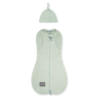 Zavinovačka Sleepee Second Step Swaddle s čepičkou zdarma mintová