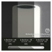 BRILONER LED bateriové stolní svítidlo pr.12,5 cm, LED modul, 3W, 350 lm, černá IP44 BRILO 7448-