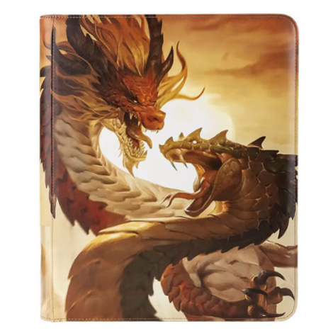 Kroužkové album na karty Dragon Shield Card Codex Zipster Binder - Wood Snake
