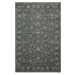 Šedý vlněný koberec 300x400 cm Calisia Vintage Flora – Agnella