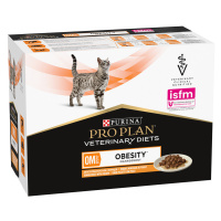 PURINA PRO PLAN Veterinary Diets Feline OM s kuřecím - 20 x 85 g