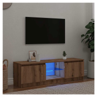 vidaXL TV stolek s LED dub artisan 140 x 40 x 35,5 cm kompozitní dřevo