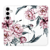 iSaprio flip pouzdro Pink Flowers pro Samsung Galaxy S24