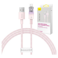Kabel Fast Charging cable Baseus USB-A to Lightning Explorer Series 1m, 2.4A, pink (693217262899
