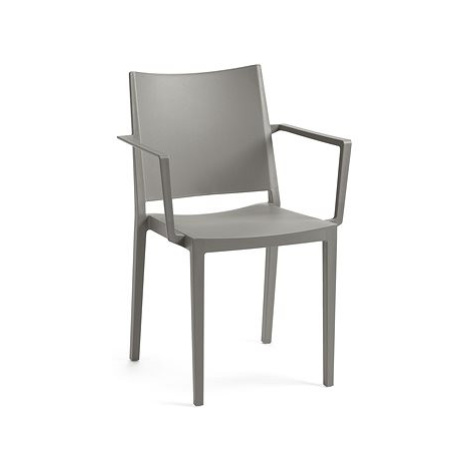 ROJAPLAST Židle zahradní MOSK ARMCHAIR, šedá