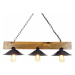 Sofahouse 28870 Designový lustr Oluremi 80 cm ořech závěsné svítidlo