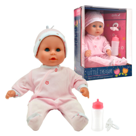Dolls World - Miminko Little Treasure PINK - 38 cm se zavíracími očima - 378334