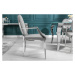 LuxD Designová židle Rococo II šedá s opěrkami - Skladem