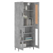 vidaXL Skříň highboard betonově šedá 69,5x34x180 cm kompozitní dřevo