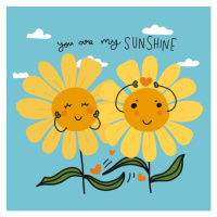 Fotografie You are my sunshine couple sunflowers, Mknoxgray, 40 × 40 cm