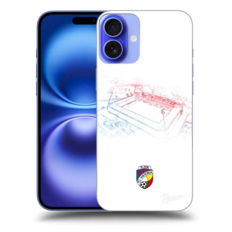 Silikonový černý obal pro Apple iPhone 16 - FC Viktoria Plzeň C