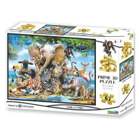 Puzzle 3D - Afrika úsměv 63 dílků - Kolektiv